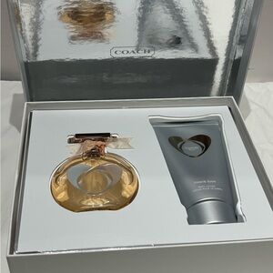 Coach Love Fragrance and Lotion Set in Gold and Silver